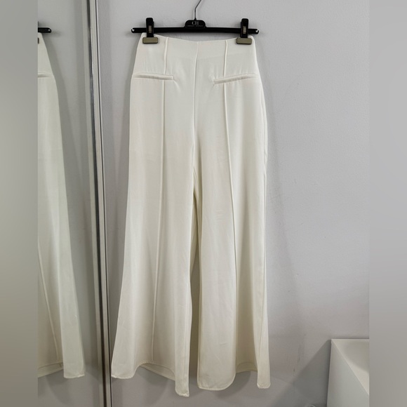SHEIN Pants - SHEIN White Wide Leg Pants & Jumpsuits